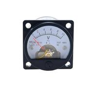 1PCS Voltmeter SO-45 AC 5V 10V 15V 20V 30V 50V 100V 150V 200V 250V 300V Round Analog Dial Panel Meter Voltmeter Gauge Black NWPNLXEA(100V_47X47MM)