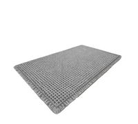 1pcs Waffle Bathroom Rugs Soft Non Slip Machine Washable Super Absorbent Bath Mats with Tassels for Floor Tub Beside Decor pour Salle