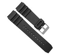 1pcs watchband Silicone Rubber Band Men Sports Diving Diving Black Strap Fit for Casio Remplacer Les Accessoires électroniques de la Courroie de Courroie de Montre for Bracelet(18mm)