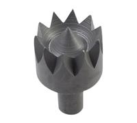 1PCS Woodworking Lathe Accessories Plum Blossom Thimble Top Bead Chuck Tail Rotary Tool Rest Miniature Small Straight Handle(A1)