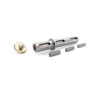1PCS worm gear reducer keyway shaft single output 14mm RV030 GearBox double output shaft CZAOINCU(Double Output Shaft)