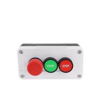 1pcs XB2 button box switch up and down stop control industrial control start stop with arrow three hole position NWPNLXEA(1 UK)