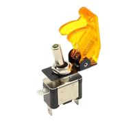 1pcs Yellow 12V 20A Racing Car Truck Boat Cover LED Push Button Rocker Toggle Switch Control+ dust cover NWPNLXEA