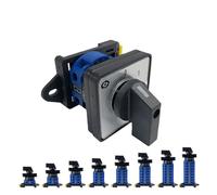 1pcs, YMW26 LW26-25A DIN Rail Mounted LW28 Changeover Rotary Cam Switch 690V Selector Silver Co-nta-ct Control electronic starter OFF-ON NWPNLXEA(1P-4 Terminals)