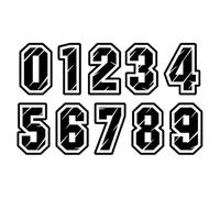 1Pièce De Chiffres Réfléchissants for Boîte Aux Lettres - Numéros Simples Ou Complets for Personnaliser Et Rendre Plus Visible Votre Adresse Sur Votre Maison, Votre Boîte Aux Lettres(Black,5,15CM)