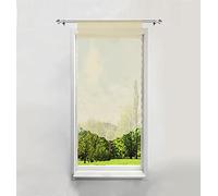 1Pièce Rideau Brise-bise LxH/60x120CM Sable avec Papillons Découpage Laser Rideau Passe Tringle Décoration de Fenêtre