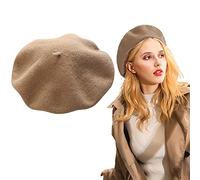 1Pièce Vintage Classique Artiste Français Béret En Laine Chapeau Unisexe Bonnet Casquette En Laine Légère Bonnet D'hiver Idéal Pour Femmes Filles