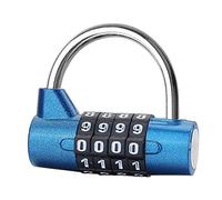 1Pièces Cadenas à Combinaison à 4 Digit Cadenas de Securite Sans Cle Cadenas Casier College Antivol pour Ecole, Gym, Casier Sport, Valise de Voyage, Boîte à outils, Vélos, Portail Exterieur Etc (bleu)