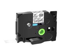 1pk 12 mm Noir sur Blanc ID Flexible Les Bandes d'étiquette laminées fonctionnent avec Tze-Fx241 631 131 Compatible Compatible avec Le Fabricant d'étiquettes(Black on Clear)