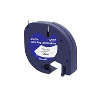 1PK 12267 12 mm Noir sur la Cassette Claire Remplacement du Ruban d'étiquette Compatible avec Le Fabricant d'étiquettes LT100H 16952 16951 Compatible avec l'étiquetage des Bandes LT(Black on Clear)