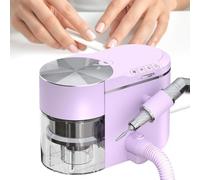 1Ponceuse à Ongles Professionnelle 2 En 1 Avec Aspirateur IntéGré | Portable Avec Tuyau D'Extension, Aspiration RéGlable Jusqu'à 30 000 Tr/Min,Pour La Manucure,La PéDicure Et Le Nail Art