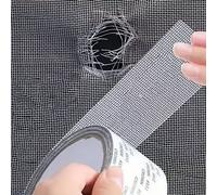1ps de ruban de réparation d'écran de fenêtre étanche facile à appliquer - Gardez les moustiques sort avec notre patch en maille anti-insectes et auto-adhésif GRIS