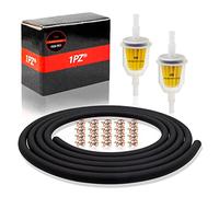 1PZ F05-TE1 Tuyau d'essence kit, 3 m Tuyau de carburant conduite + 2pcs 6mm 8mm Filtre à carburant + 20pcs Colliers de serrage adaptés aux petits moteurs Kawasaki Kohler Briggs & Stratton Moto Scooter