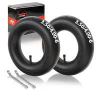 1PZ F3I-35Z 2 Chambres à Air 3.50/4.00-6 TR13 - Pour Tondeuse à Gazon, Brouette, Remorque, Tracteur, Générator - Compatible 4.10-6/4.00-6/3.50-6/13x4.00-6/145/70-6 -Valve Droite-Kit avec Démonte-Pneus