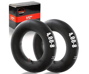 1PZ F3I-48W Chambre à air 4.80/4.00-8 480/400-8 4,80/4,00-8 avec tige de valve coudée TR87 Remplacement pour pneu de camions à main Tondeuses à gazon Remorques de jardin Brouettes Chariot et Scooter