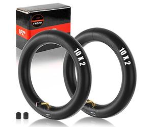 1PZ F3I-S2W 10x2 Chambre à air avec valve coudée 45° remplacement pour trottinette scooter pour pneus 10x1.90 10x1.95 10x2 10x2.125 10x2.25 10x2,125 10x2,25 (10 pouces)