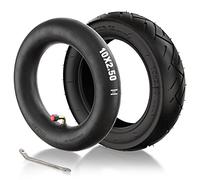 1PZ F3T-W25 10x2.5 pneu et Chambre à air avec valve coudée à 90° pour vélo scooter électrique 10x2,50 pouces Pneus gonflable à roues Avant/Arrière