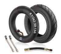 1PZ FM4-P1C 8 1/2 x 2 (50-134) Pneus et chambre à air 8.5 pouces remplacment pour scooter électrique Inokims Light, avec valve d'angle 45°, avec rallonge de pneu