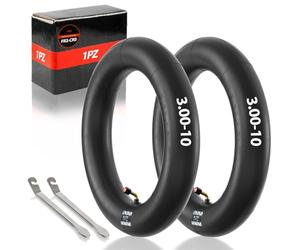 1PZ FR2-CR5 Chambre à Air 80/100-10 3.00-10 2.75-10 avec Valve coudée Compatible avec XR50 XR70 CRF50 CT70 EZ90 Cub Razor RSF650 Kawasaki KLX110 Suzuki DRZ110 Motos Cross Scooter 2 pièces