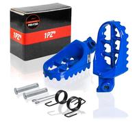 1PZ FR5-Y3D Pédales de Moto en Alliage d'Aluminium - Repose-pieds Remplacement pour Yamaha PW50 PW80 TW200, Honda CRF50/70/80/100F XR50/70/110, Dirt Bike & Pit Bike - Pieds de rechange Bleus