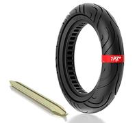 1PZ FR7-SX1 Pneu Plein 12.5" Anti-crevaison - Double Taille Universelle 12 1/2x2 1/4(62-203) & 12.5x2.50 - Haute Densité Sans Gonflage pour Scooter Vélo Électrique Xiaomi Ninebot Segway