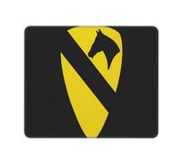 1Re Division De Cavalerie Tapis De Souris Base en Caoutchouc Tapis Souris Antidérapante Mouse Pad pour Études Jeux Maison 25X30Cm