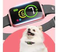 1S Collier anti-aboiement intelligent pour chien avec bip et vibration, 7 sensibilités réglables, collier anti-aboiement ultra léger pour chiens de petite, moyenne et grande taille, étanche IP67