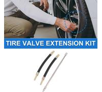 1Set 180 Degrés Extension De Valve De Pneu En Cuivre Avec Tige De Valve Flexible 180mm Extension De Valve De Pneu Pour Voiture Moto Camping-Car Camion Vélo