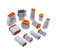 1SET 2/3/4/6/8/10/ Pin Waterproof Electrical Automotive Wire 14-18 AWG 12P Female and Male Grey NWPNLXEA(3PIN)