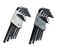 1set /26pcs Basics Hex Key Allen Wrench, Long Arm, Ball End, Metric and Standard Sizes, Chrome Steel