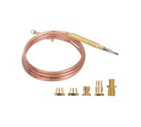 1SET 60cm All-Purpose Gas Stove Thermocouple With 5Pcs Nuts Heating Burner Replacement Adaptor
