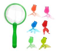 1Set Adorable Réaliste Poisson Rouge Jouet De Bain Poissons Flottant Miniature Artificielle Natation Poisson Rouge Jouet Poisson Émulation pour l'eau Jouer Jeux