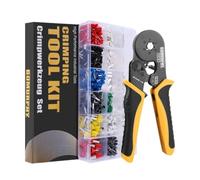 1set AWG24-8 Sawtooth Ratchet Wire Terminals Crimper Kit