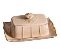 1Set Beurrier élégant avec couvercle, récipient de stockage d'aliments polyvalent, pour le fromage au beurre et les desserts