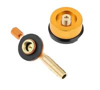 1SET Camping Stove Gas Fuel Canister Adapter Set Refill Converter W/MSF-1a And EN417 Lindal Valve 8mm Barb Outlet