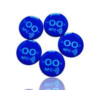 1Set de 5 pcs. Aimant NFC NXP-NTag213 on metal Autocollant à fixer sur du métal, par ex. des étagères de stockage