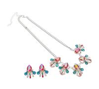 1set de style ethnique Collier et ensemble de boucles d'oreille Boho Jewelry Accessoires pour les mariages anniversaires et occasions spéciales présentes pour les mariées et les amateurs de mode