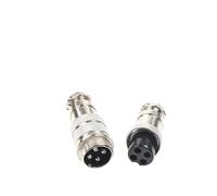 1Set Gx16 Butting Circular Aviation Connector Male & Female Plug 2/3/4/5/6/7/8/9/10 Pin Wire Panel Docking Connectors NWPNLXEA(GX16-4 Butt type)