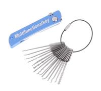 1Set Multi-Outil Serrure En Métal Pics Utilitaire Couteau En Plein Air Outil Avec Porte-clés Pour Essentiel Non-Électrique Utilisation Pratique Serrure Outils