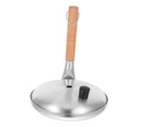 1set Pan à frire japonais non bâton avec couvercle Couche ronde pour la cuisine coréenne Handle de bois vertical Colaillet d'oeuf pour les poêles à gaz à induction Aqiong
