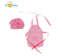 1set Poupée Jouets De Noël Accessoires Santa Couture Vêtements Pour Poupée Elfe Tablier Rayé Chapeau Accessoires De Poupée