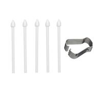 1Set Stylo Pointes Souples/Pointes pour Samsung Galaxy S25 Ultra S24 Ultra S23 Ultra Tab S9 Tab S8 Touch Stylus Stylo S Pointes de Remplacement/Pointes avec Pince à Retirer (Blanc)