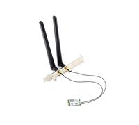 (1Set,White Green)Wi-Fi 6 AX201 M.2 Key E CNVio 2 Wifi Card Dual Band 3000Mbps Wireless for Bluetooth 5.0