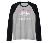 1st Amendment I Support The First Amendment Freedom Speech Manche Raglan