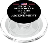 1st Amendment I Support The First Amendment Freedom Speech PopSockets PopGrip pour MagSafe