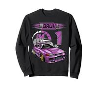 1st Birthday Bruh Racing Car Party Outfit 1 Year Old Boys Sweatshirt