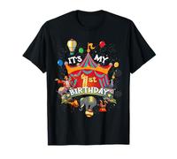 1st Birthday Circus Tent 1 Year Old Boy Girl Gifts Party T-Shirt