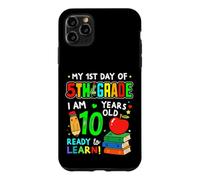 1st Day of 5th Grade 10 Years Old First Day of Fifth Grade Coque pour iPhone 11 Pro Max