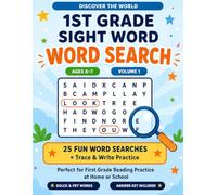 1st Grade Sight Word Search: 25 Fun Word Search Puzzles + Trace & Write Practice for Beginning Readers Ages 6-7