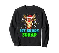 1st Grade Squad Reindeer Xmas Teacher Student Christmas Sweatshirt